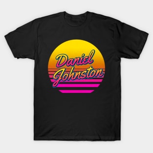 Daniel Personalized Name Birthday Retro 80s Styled Gift T-Shirt